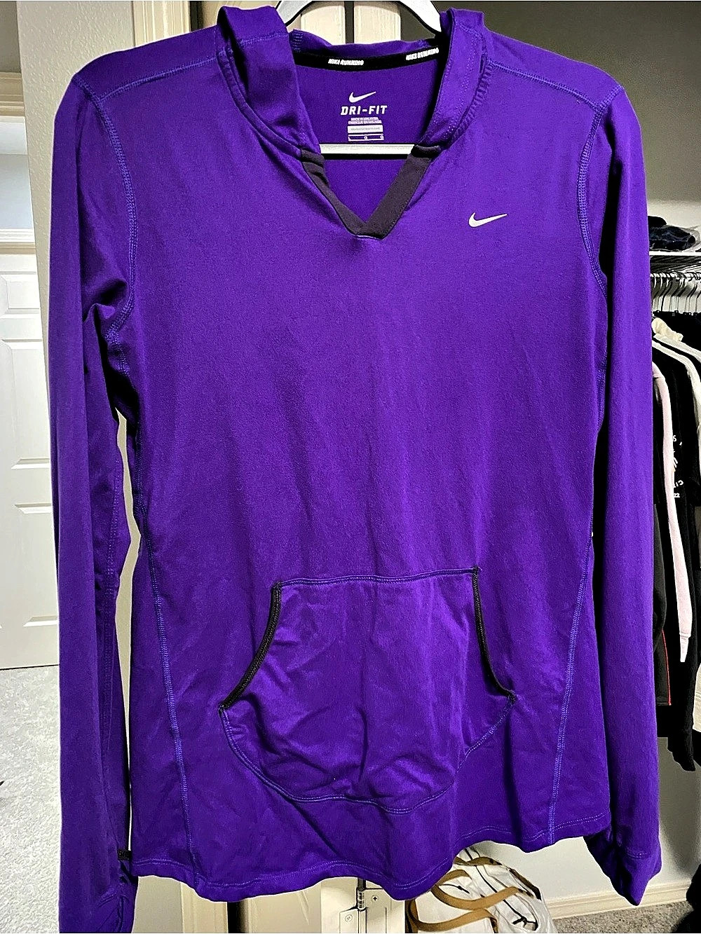 Nike Dri-FIT Women's Purple Pullover Hoodie Size Large